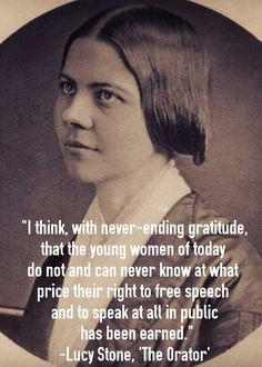 Lucy Stone, the first Women's Suffragist & Feminist More
