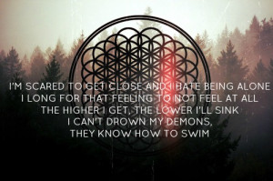 bmth, bring me the horizon, can you feel my heart, lyrics, quotes ...