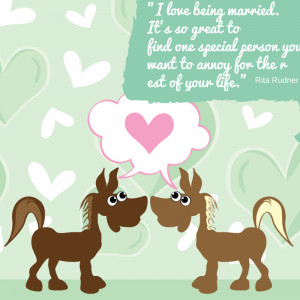 Funny Quotes about love for Valentine’s Day two horses in love with ...