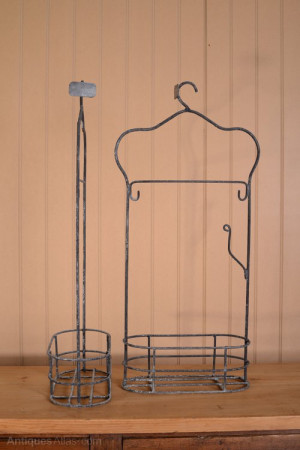 Antique 22 Forties English Swimming Bath Clothes Hangers.