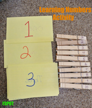 DIY numbers and alphabet learning game/activity & {The Kid's Co-op}