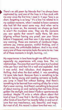 Taylor Swift Red Prologue -- 