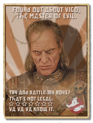 Vigo Ghostbusters II With lyric quote from Bobby Brown's 