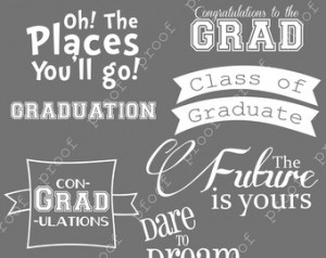 Graduation Photoshop Brushes Word A rt Set / Chalkboard/ Chalk ...