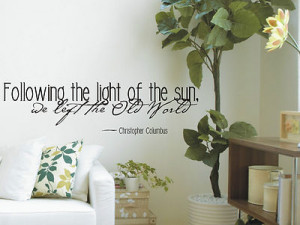 Follow the light of the sun wall art sticker quote - wall stickers 009 ...