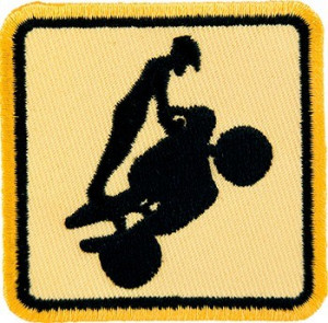 ... Lifestyle Biker Sayings Sport Bike Wheelie Patch, Motorcycle Patches