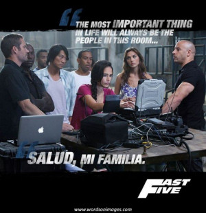 Fast and Furious Best Quote