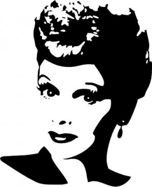 Famous Faces Lucille Ball Wall Decals