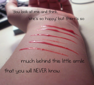 Quotes About Fake Smiles Depression Behind this smile by kml91225