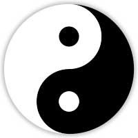 The ancient Chinese yin-yang symbol represents the balance of yin ...