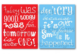 Seuss Quotes | TWO 8x10 Dr. Seuss Quotes by MODERN BEBE for birthday ...