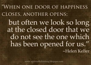 Helen Keller - another door opens