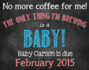 ... // Pregnancy Announcement // Coffee // Coffee Drinker // Caffeine