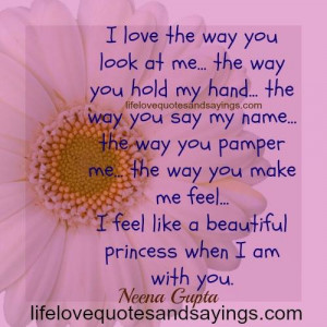 Love the Way You Make Me Feel Quotes