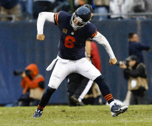 Bears quarterback Jay Cutler celebrates the game-winning touchdown ...