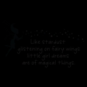 Little Girl Dreams Stardust Wall Quotes™ Decal