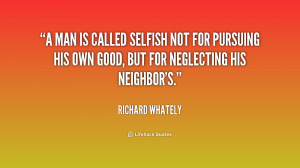Selfish Man Quote Preview quote