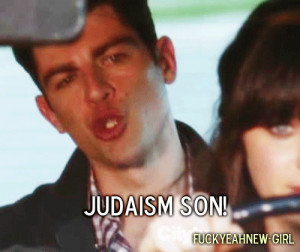 spot a menorah on a lawn for schmidt apparently schmidt yells judaism ...
