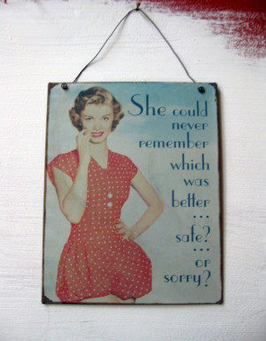 RETRO CHIC - Vintage pin up rockabilly quote wall hanging / sign ...