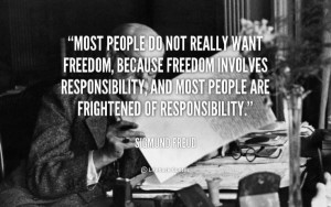 Responsibility quotes, motivational, sayings, sigmund freud