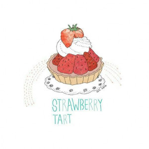 Strawberry tart.