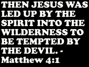 ... Spirit into the Wilderness to be Tempted by the Devil – Bible Quote