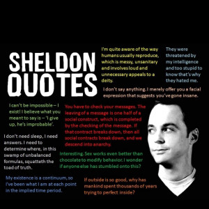 Sheldon's finest quotes
