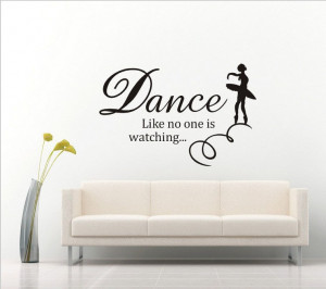 Susie F&H Wall Stickers Dance Art Banksy Vinyl Quotes decals for ...