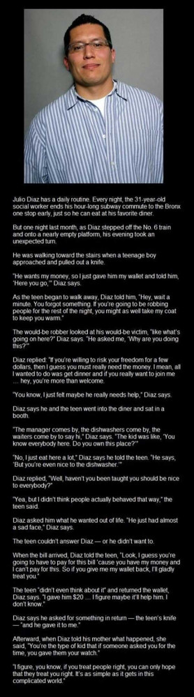 ... RESTORED. Reminds me of Les Miserables: the priest and Jean Valjean