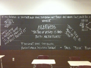 Bear Bryant quote wall