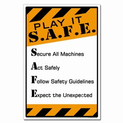 sp369- Safety Awareness Poster, Safety Notice Poster, Safety Reminder ...