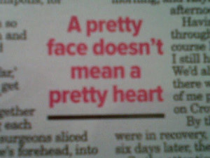 pretty face quote