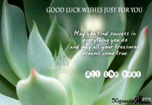 Genuine success comes only to those who are ready for it.Good Luck