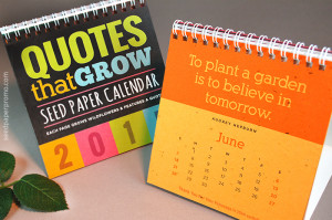 ... to remember with the vibrant Quotes That Grow Seed Paper Calendar