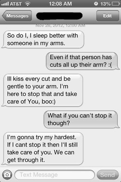 Black and White self harm cutting cuts im fine follows back deprresion ...