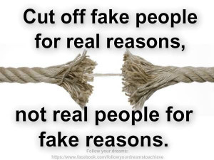 don't be fake
