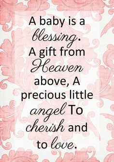 ... Above, A Precious Little Angel To Cherish And To Love - Angels Quote