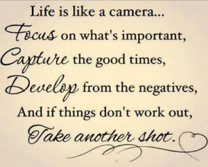Life is like a camera