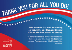 Thank a Military Family this Memorial Day Weekend