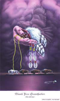 art expression of gratitude by Native American artists Anjanette Elk