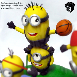 Basketball Minions Cake_Despicable Me Cake_Minion_Sports_Ball