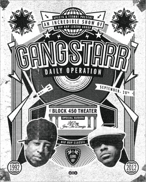 Gang Starr by A76 , via Behance
