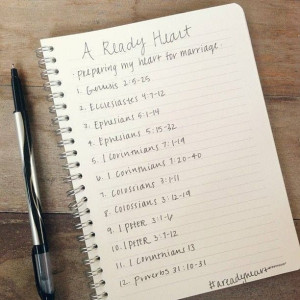 Preparing your heart for marriage... 1-12