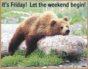 It's Friday! Let the weekend begin!