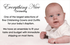 everything nice christening christening outfits and christening gowns ...