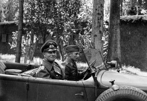 Field Marshal Erwin Rommel, commander of Army Group B in France, seen ...