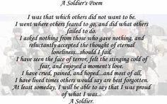 soldiers bravery poem by clauspeter quotes to honor fallen soldiers ...