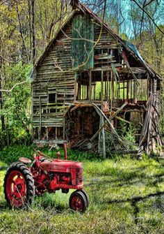 old tractor nearly gone barn more new stuff beautiful barns old ...