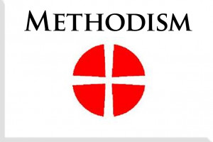 Methodist Cross Sticker Car...