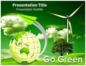 Go Green Quotes - Powerpoint Template #07517